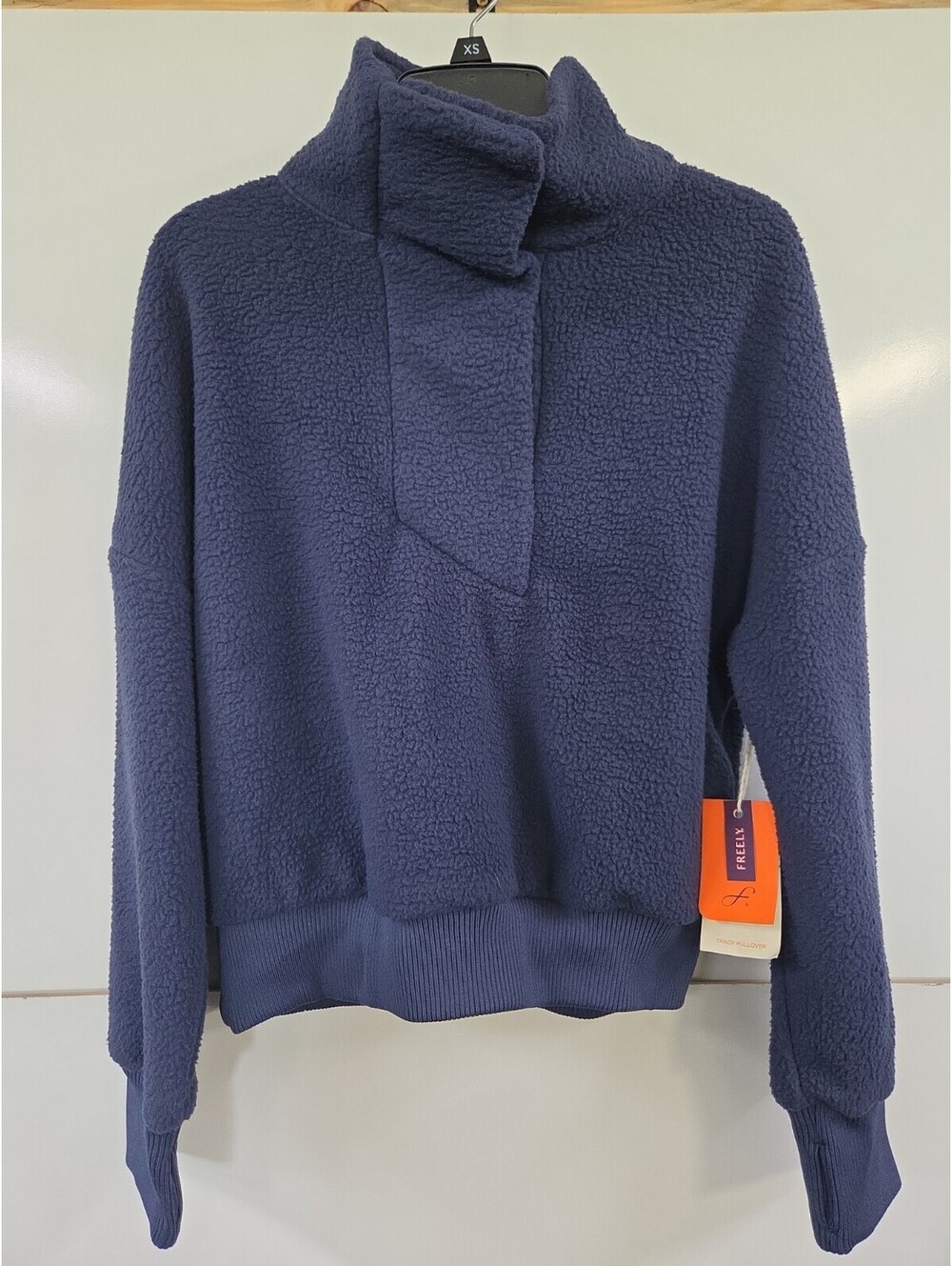 Women's Freely Tracy Pullover Sweater Peacoat Blue Size XS